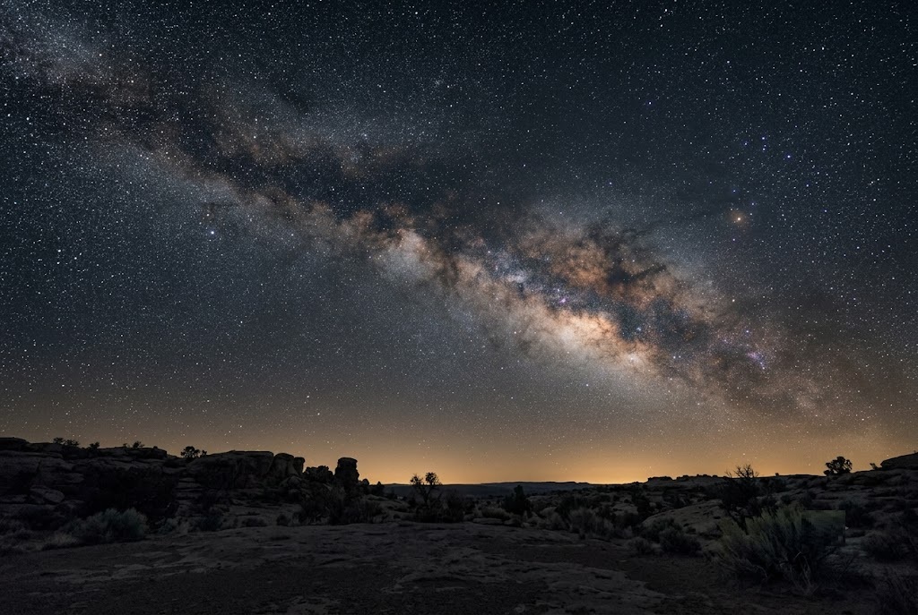 The Milky Way across a dark night sky