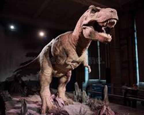 Tyrannosaurus rex in a prehistoric landscape