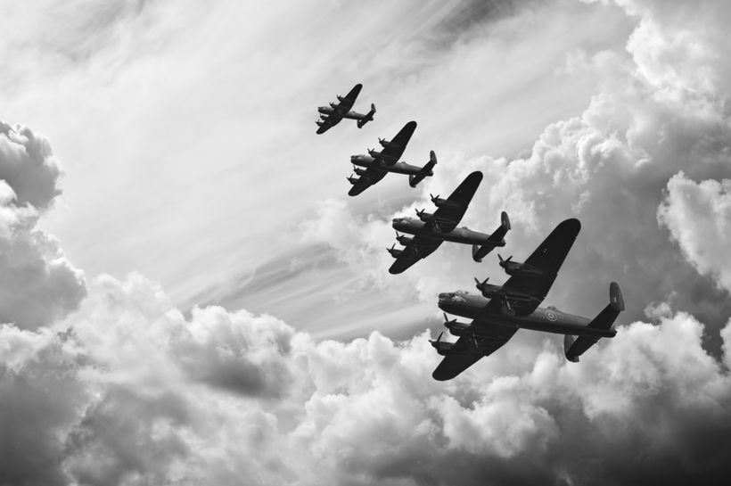 World War II historical scene